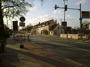 Baustelleneinrichtung Kreuzungsbereich Oslebshauser Heerstr./Landstraße/Ritterhuder Heerstr.