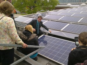 Einweihung Photovoltaikanlage Sander-Center am 29.05.2013