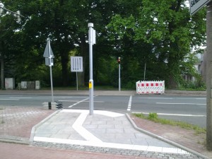 Ergänzung der Zentralkreuzung in Oslebshausen um eine beidseitige Querung für Fußgänger etc.
