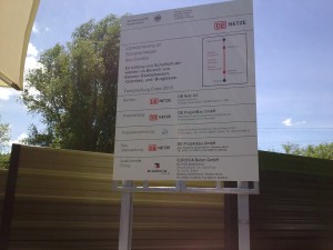 Bau Lärmschutzwand am Bahngleis in Oslebshausen